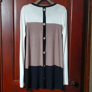 Color block tunic dress